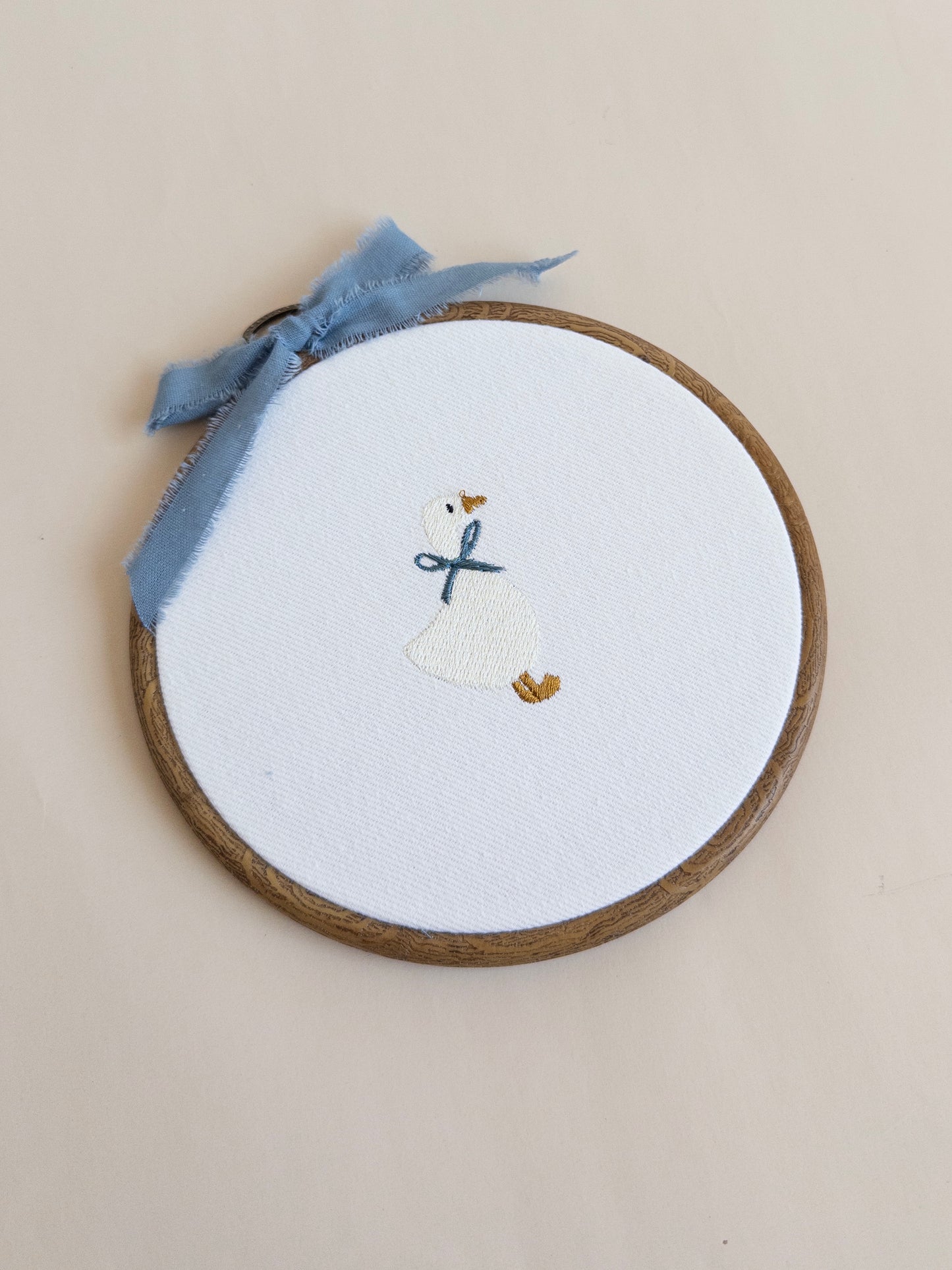 Mother Goose Embroidered Hoop Sign