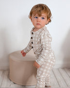 Bamboo 2 Piece Set - Sandstone Gingham