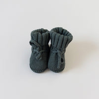 Knit Booties - Pine