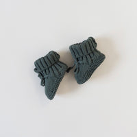 Knit Booties - Pine
