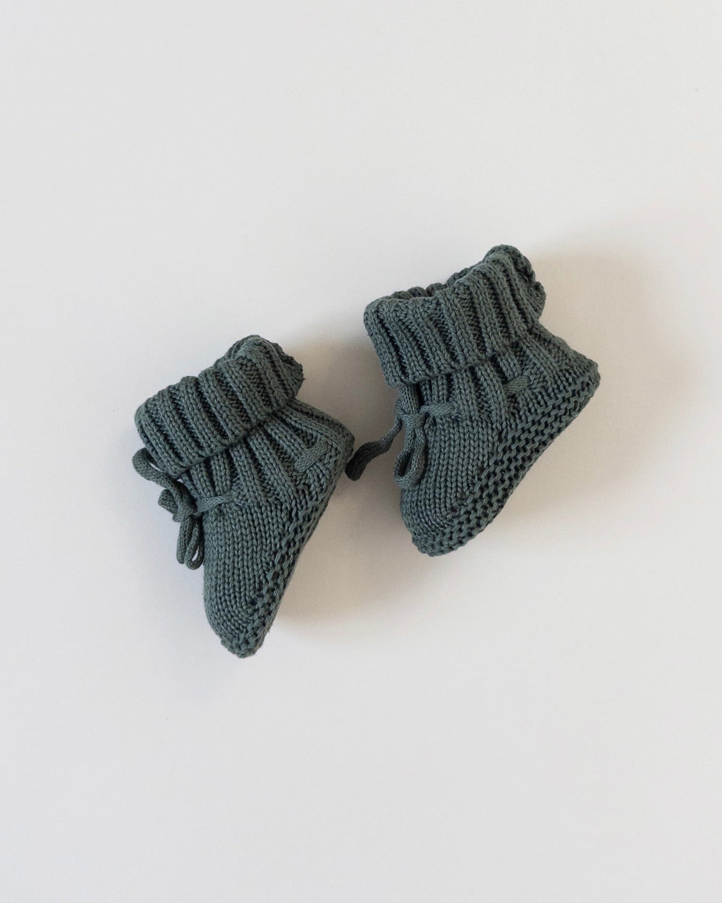 Knit Booties - Pine