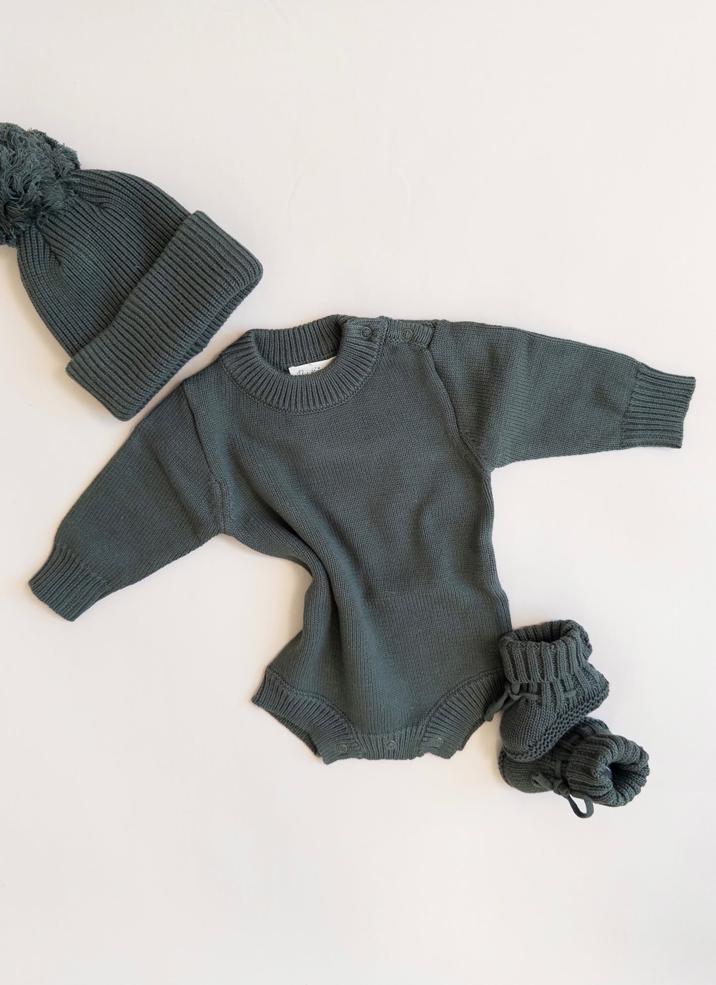 Knit Romper - Pine