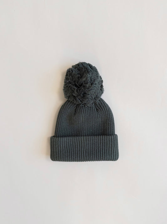 Knit Pom Hat - Pine