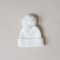 Knit Pom Hat - Cloud