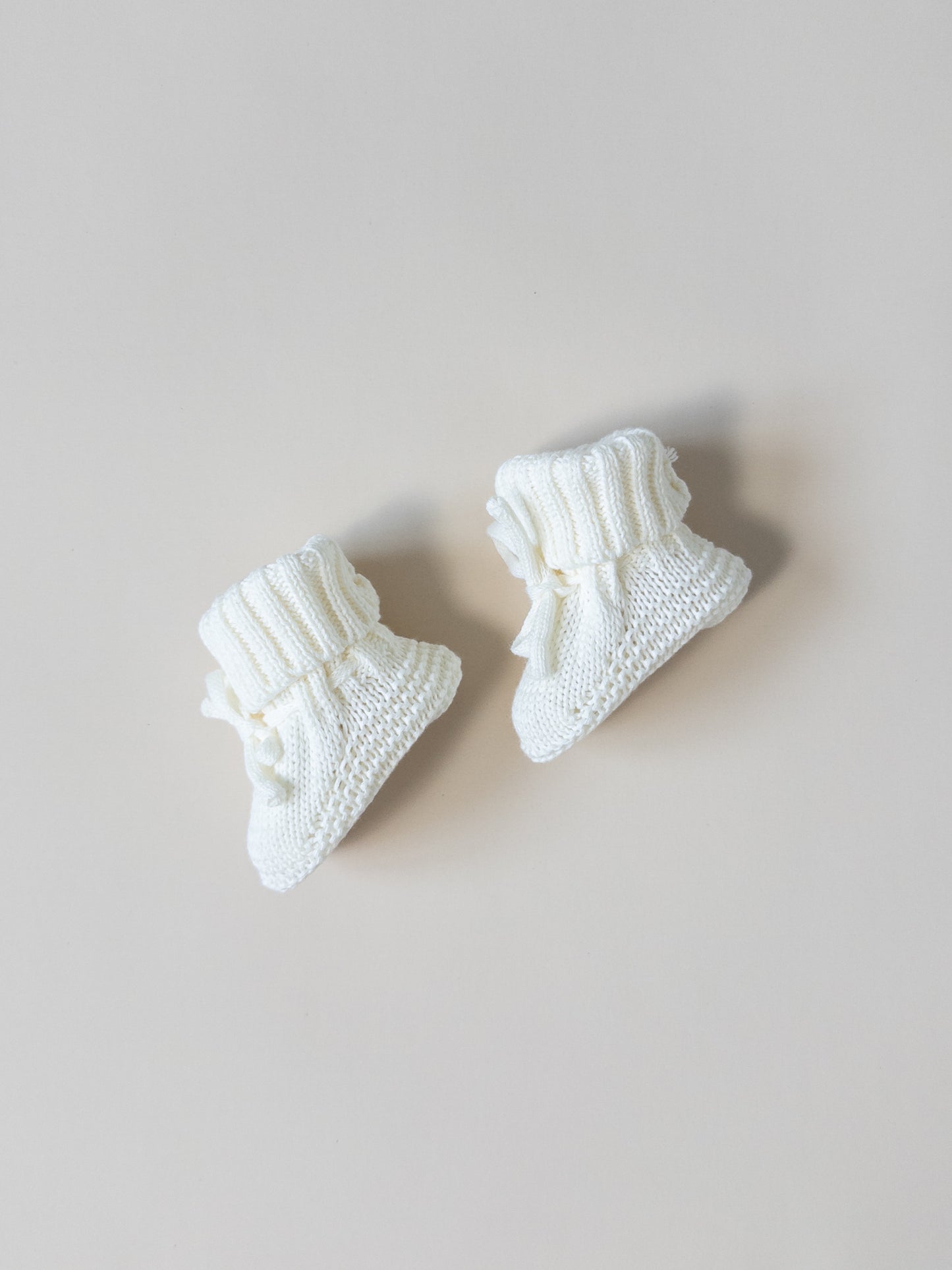 Knit Booties - Cloud