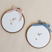 Mother Goose Embroidered Hoop Sign