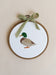 Mallard Duck Embroidered Hoop Sign