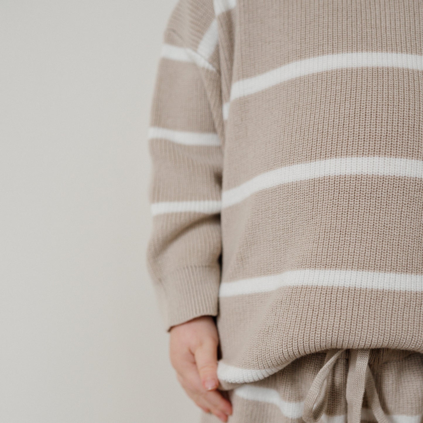 Oat Stripe Knit Sweater