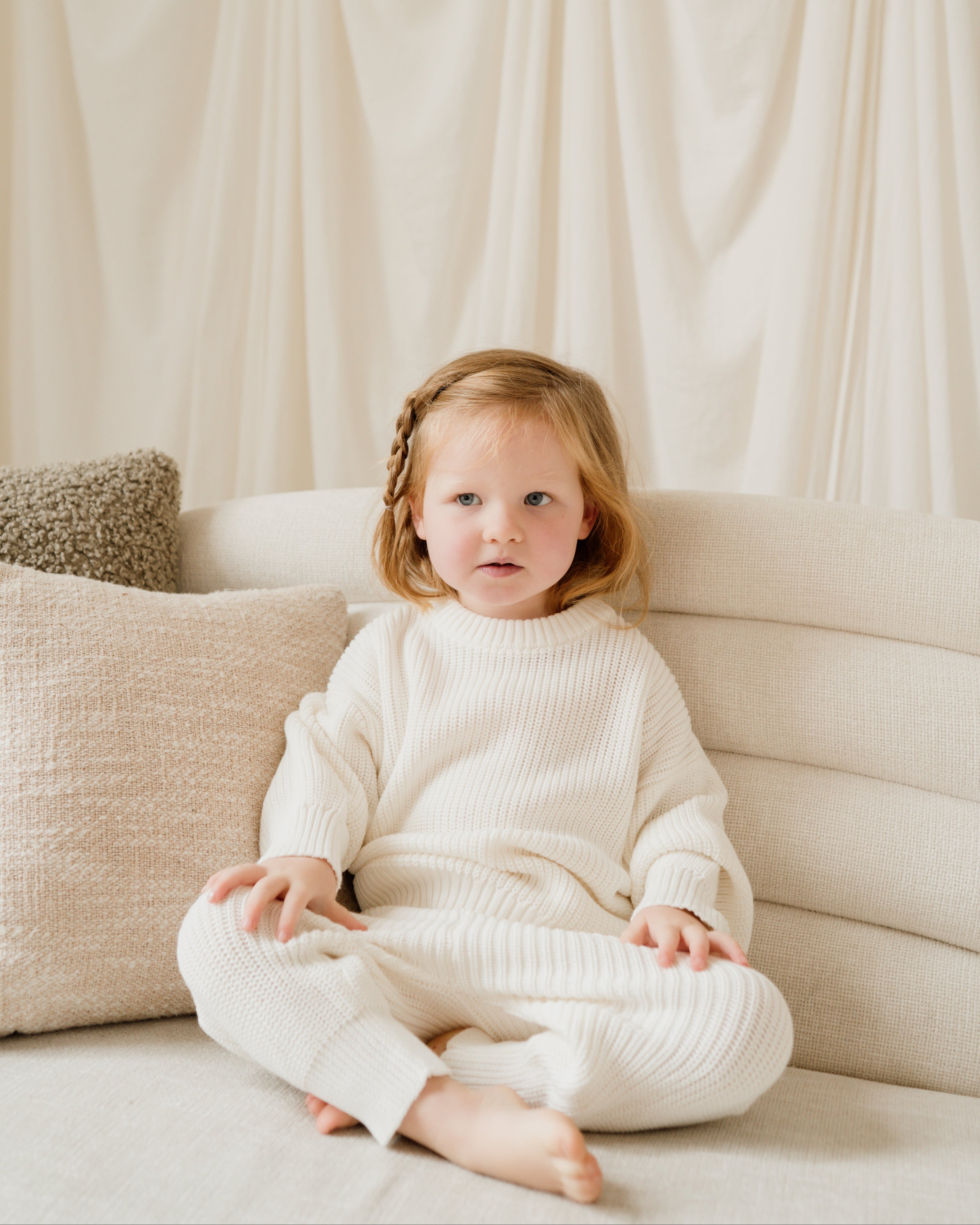 Chunky Knit Sweater - Cloud