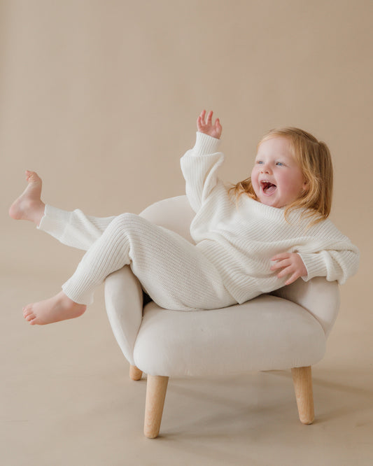 Chunky Knit Sweater - Cloud