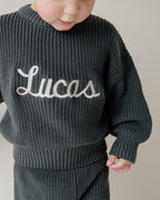 Chunky Knit Sweater - Stormy