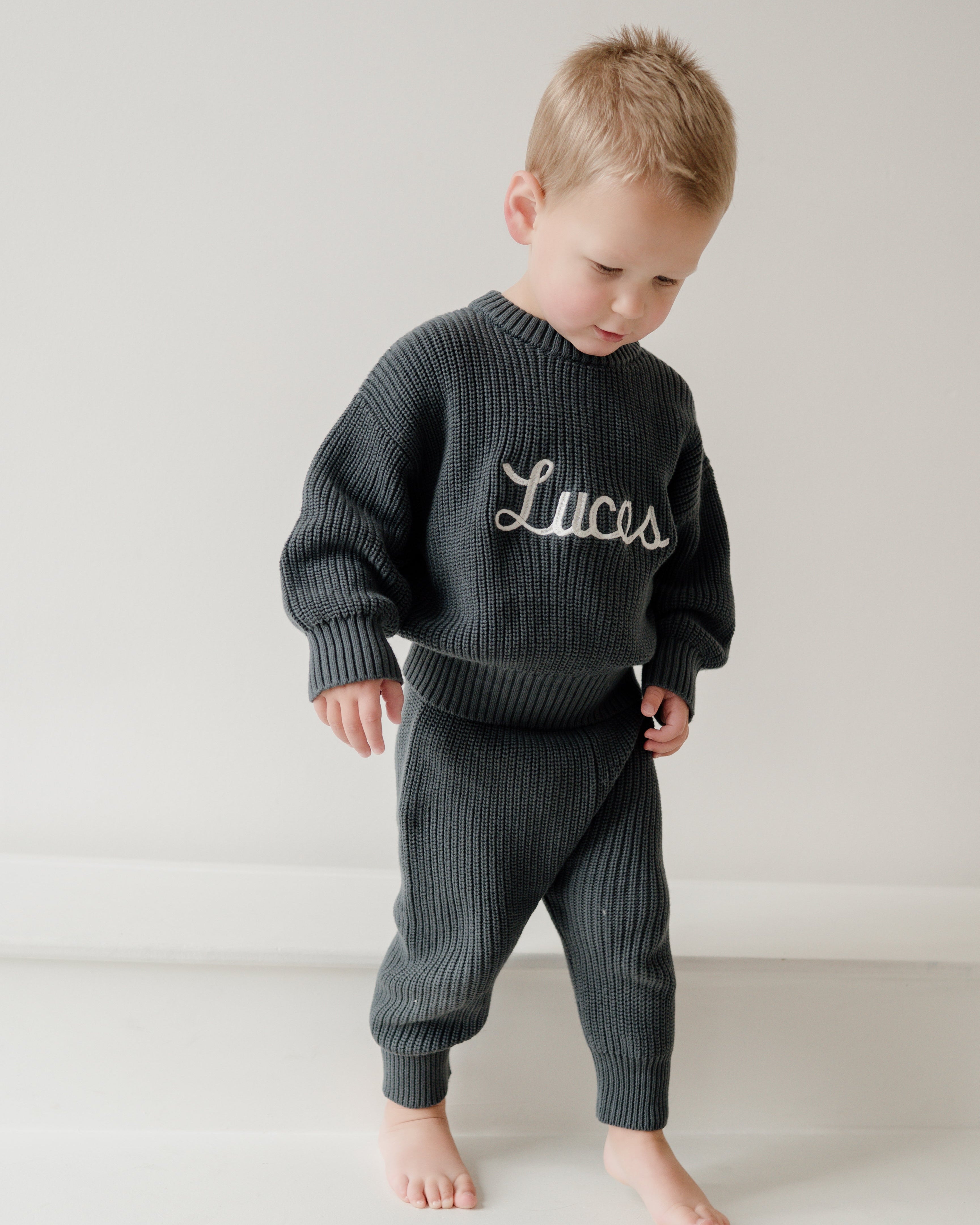 Chunky Knit Sweater - Stormy