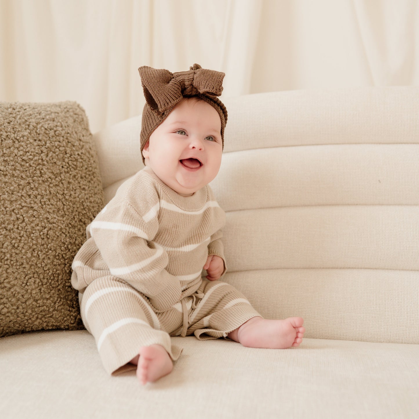 Oat Stripe Knit Sweater