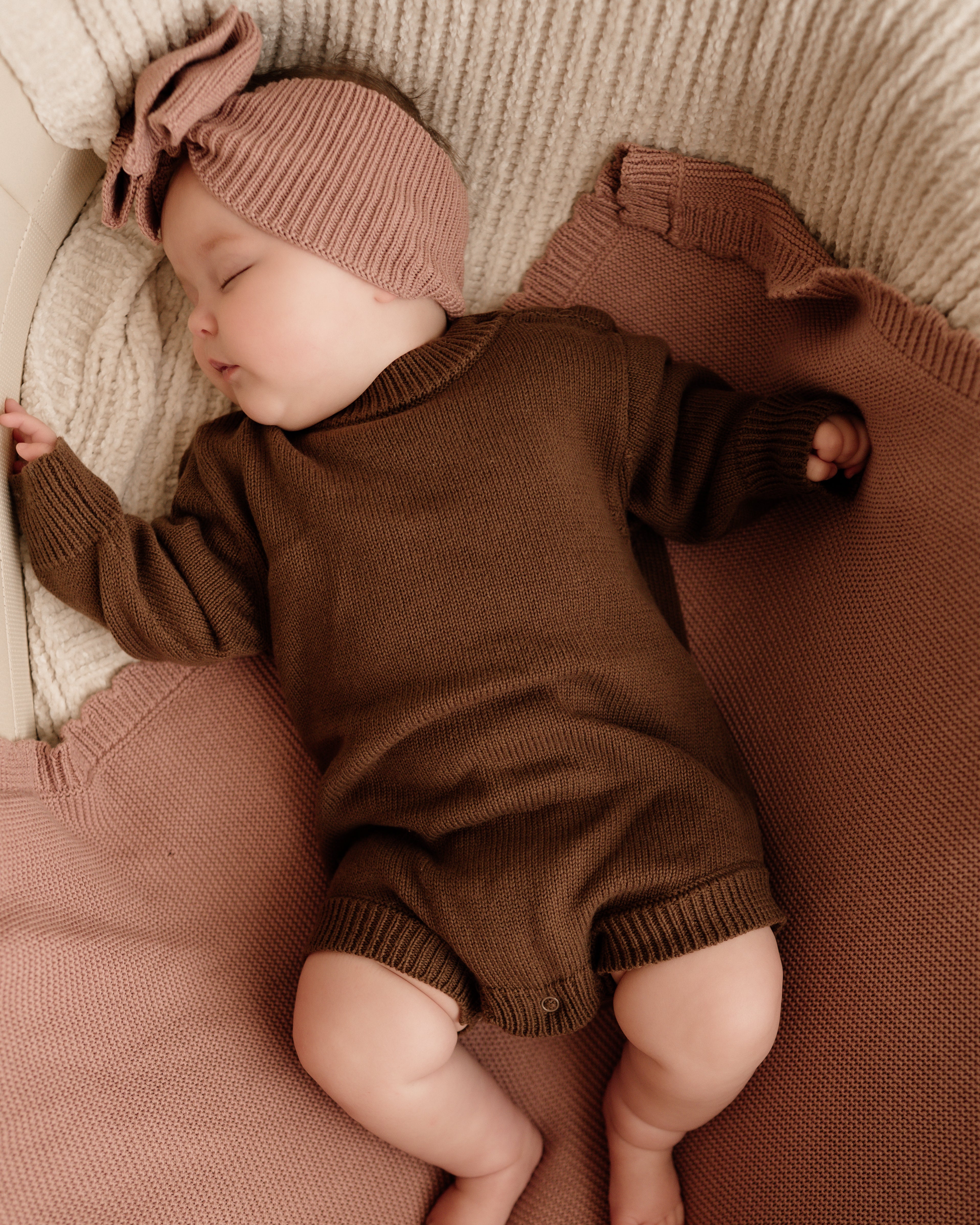 Knit Romper - Chocolate