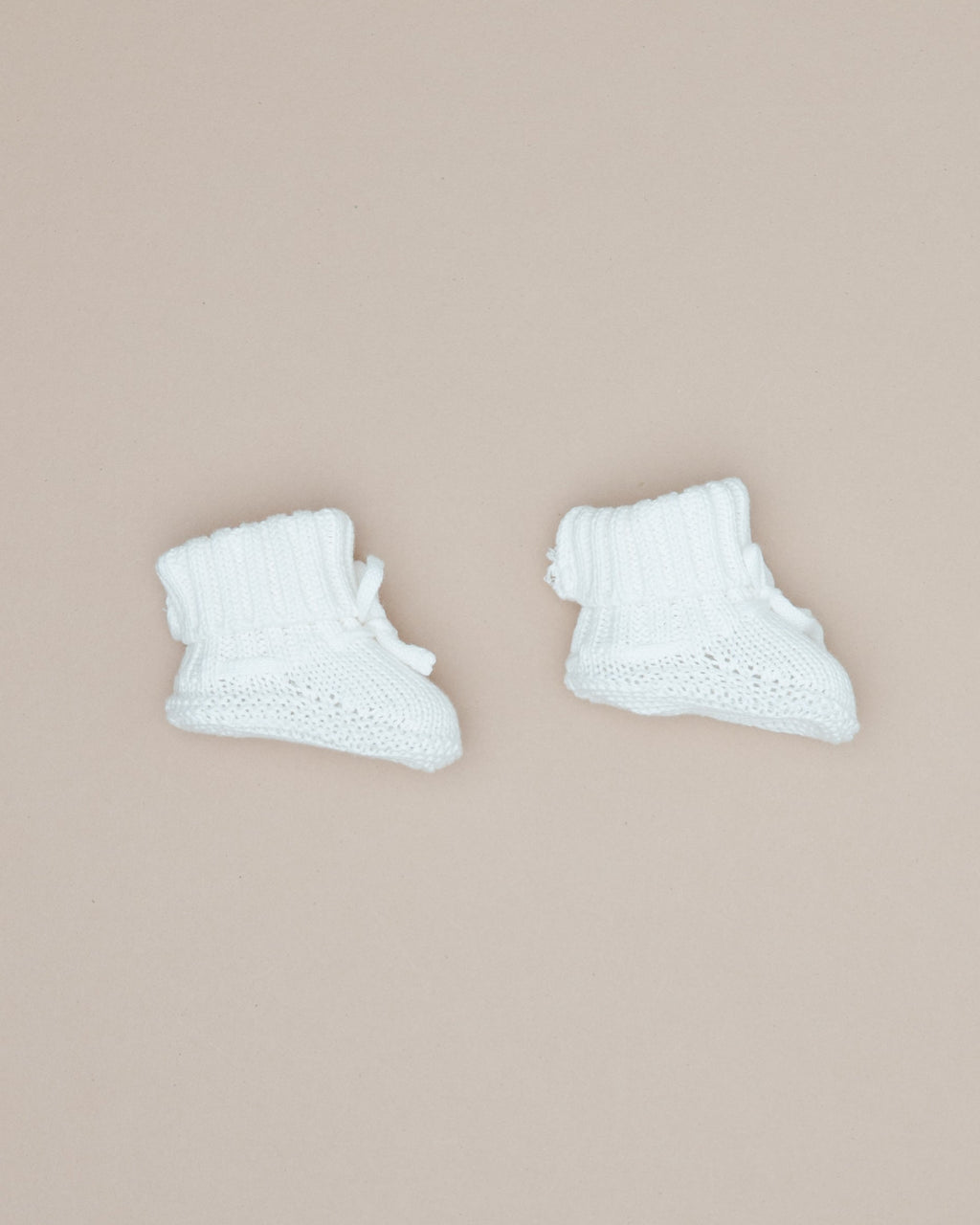 Knit Booties - Cloud