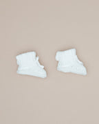 Knit Booties - Cloud