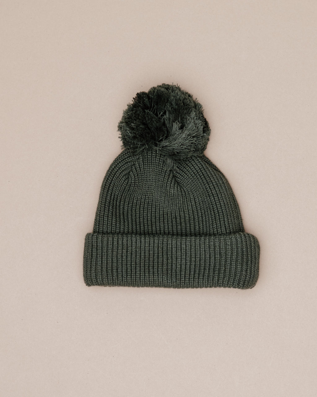 Knit Pom Hat - Pine