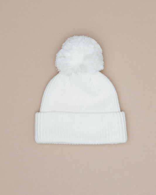 Knit Pom Hat - Cloud