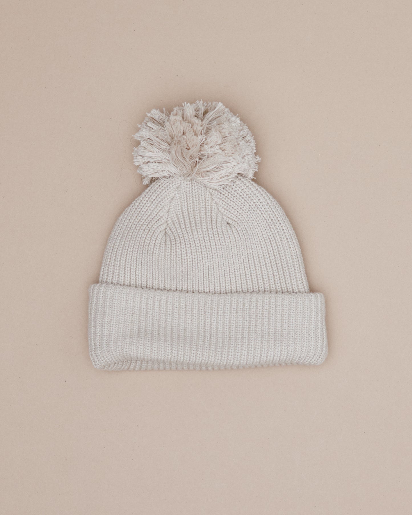 Knit Pom Hat - Oat *new fit*