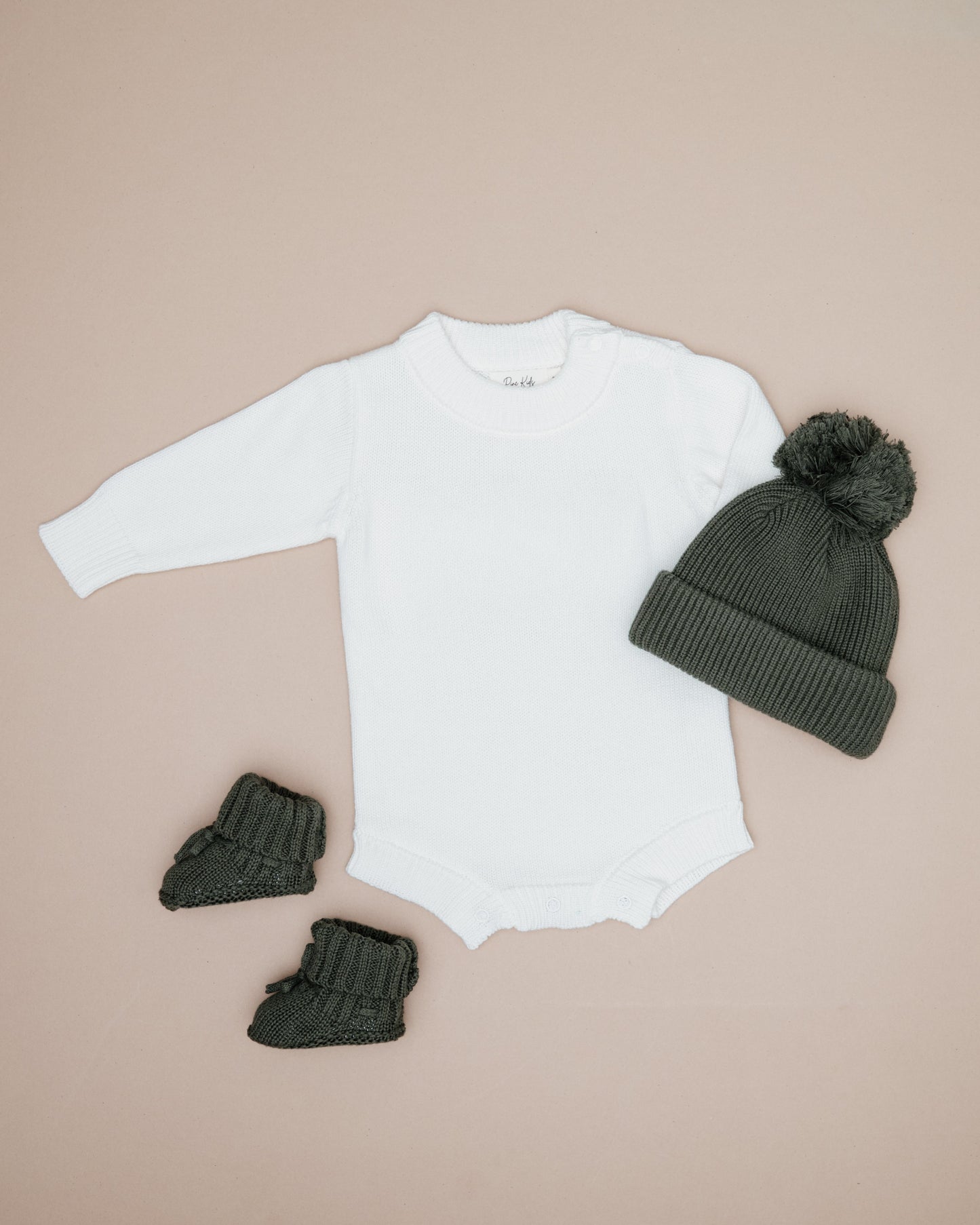 Knit Pom Hat - Pine *new fit*