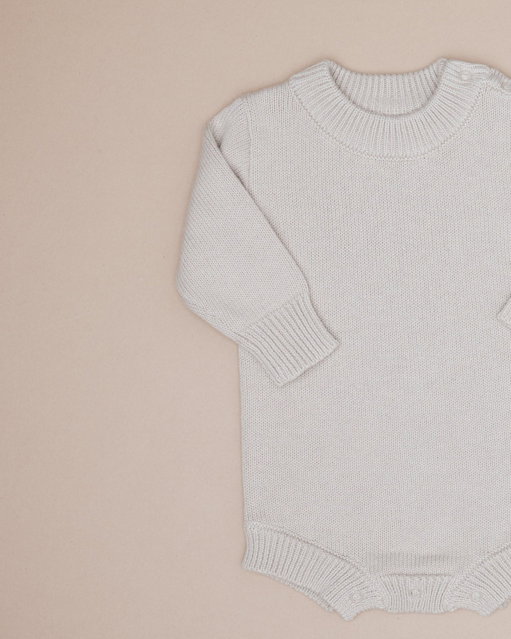 Knit Romper - Oat