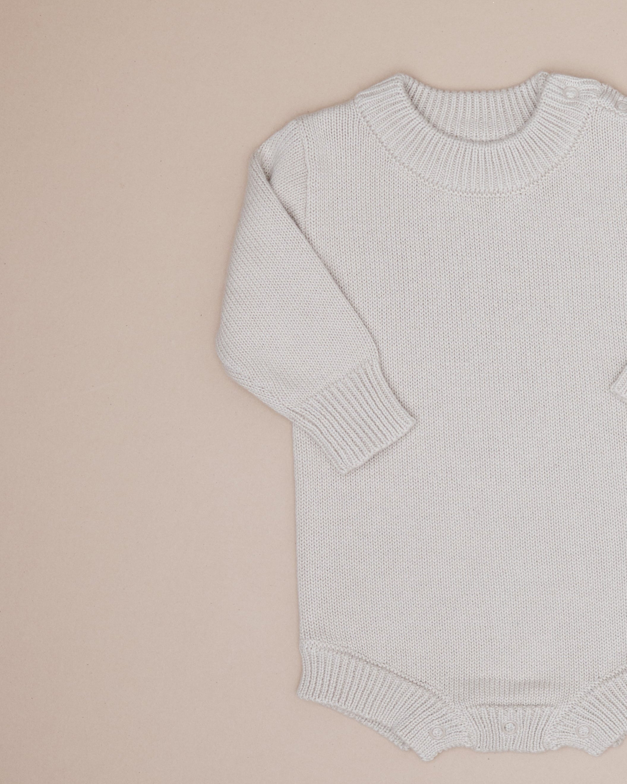 Knit Romper - Oat