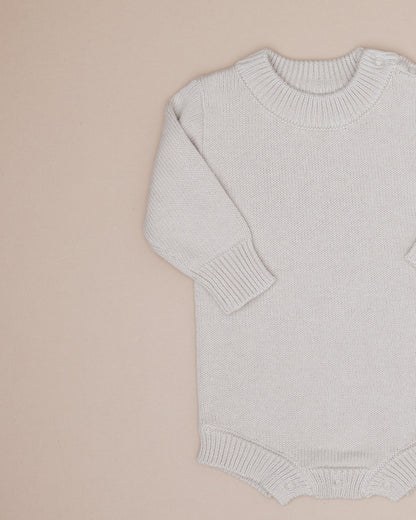Knit Romper - Oat