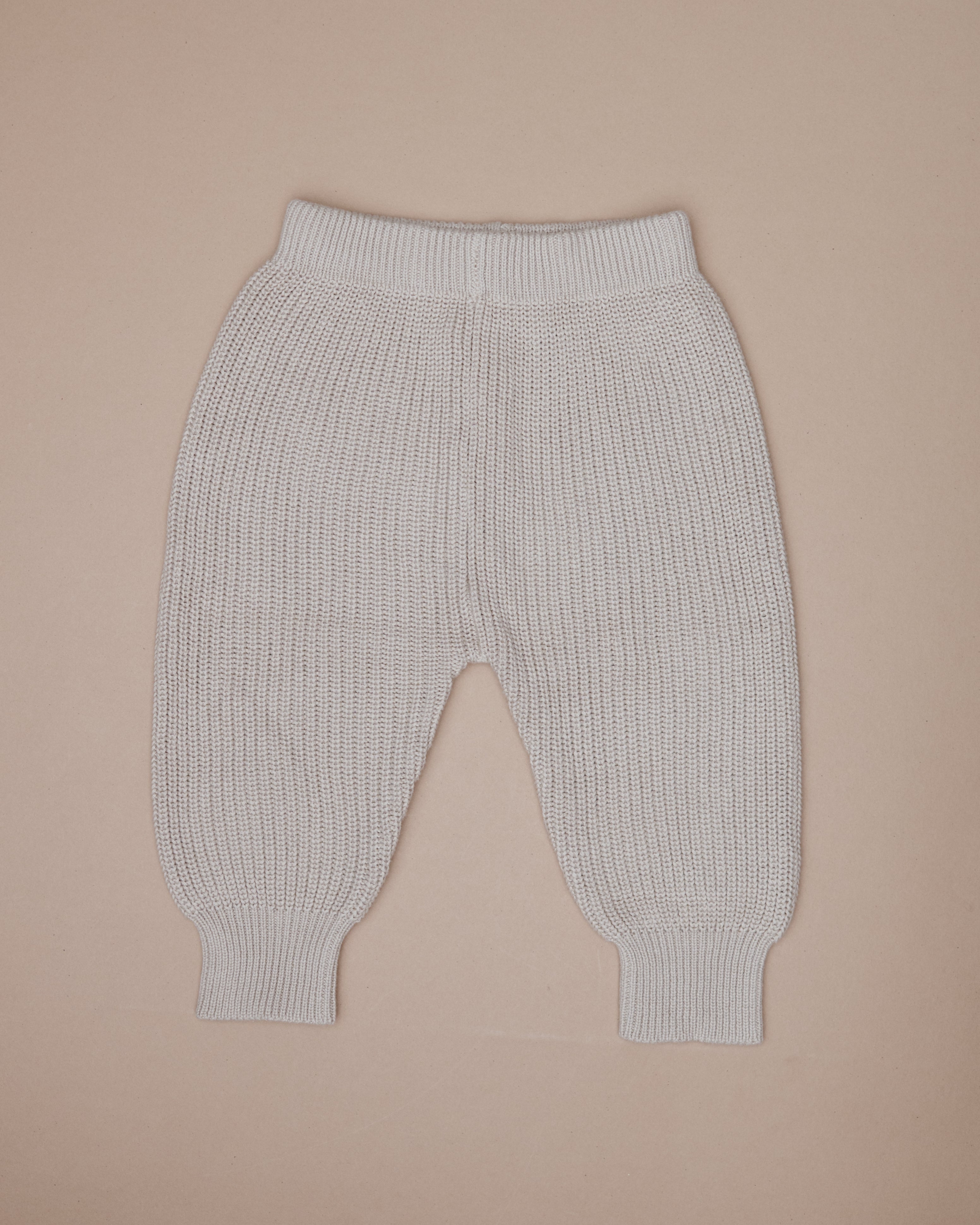 Chunky Knit Pants - Oat