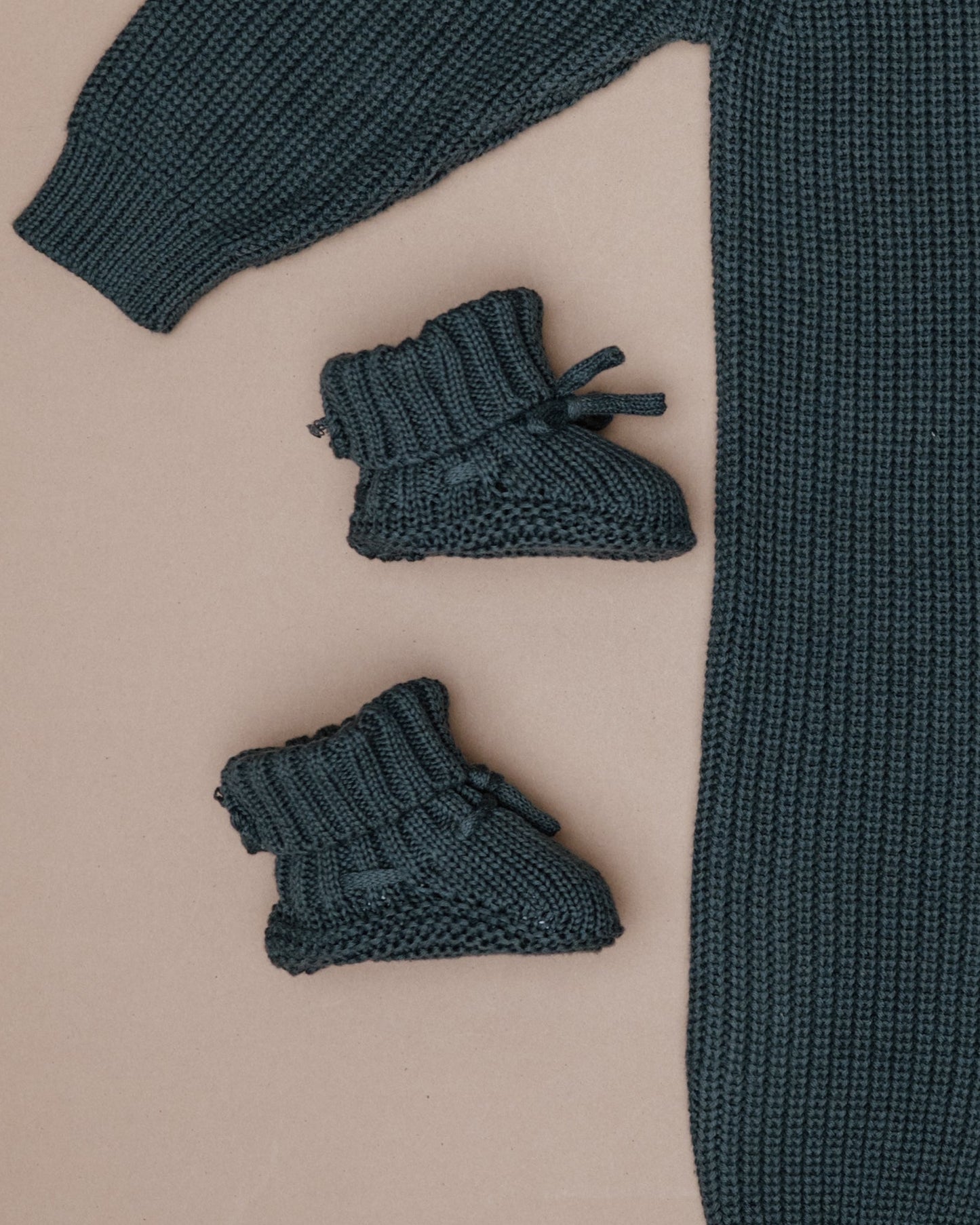 Knit Booties - Stormy