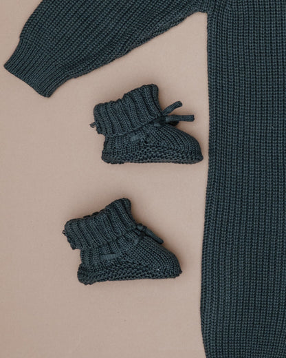 Knit Booties - Stormy