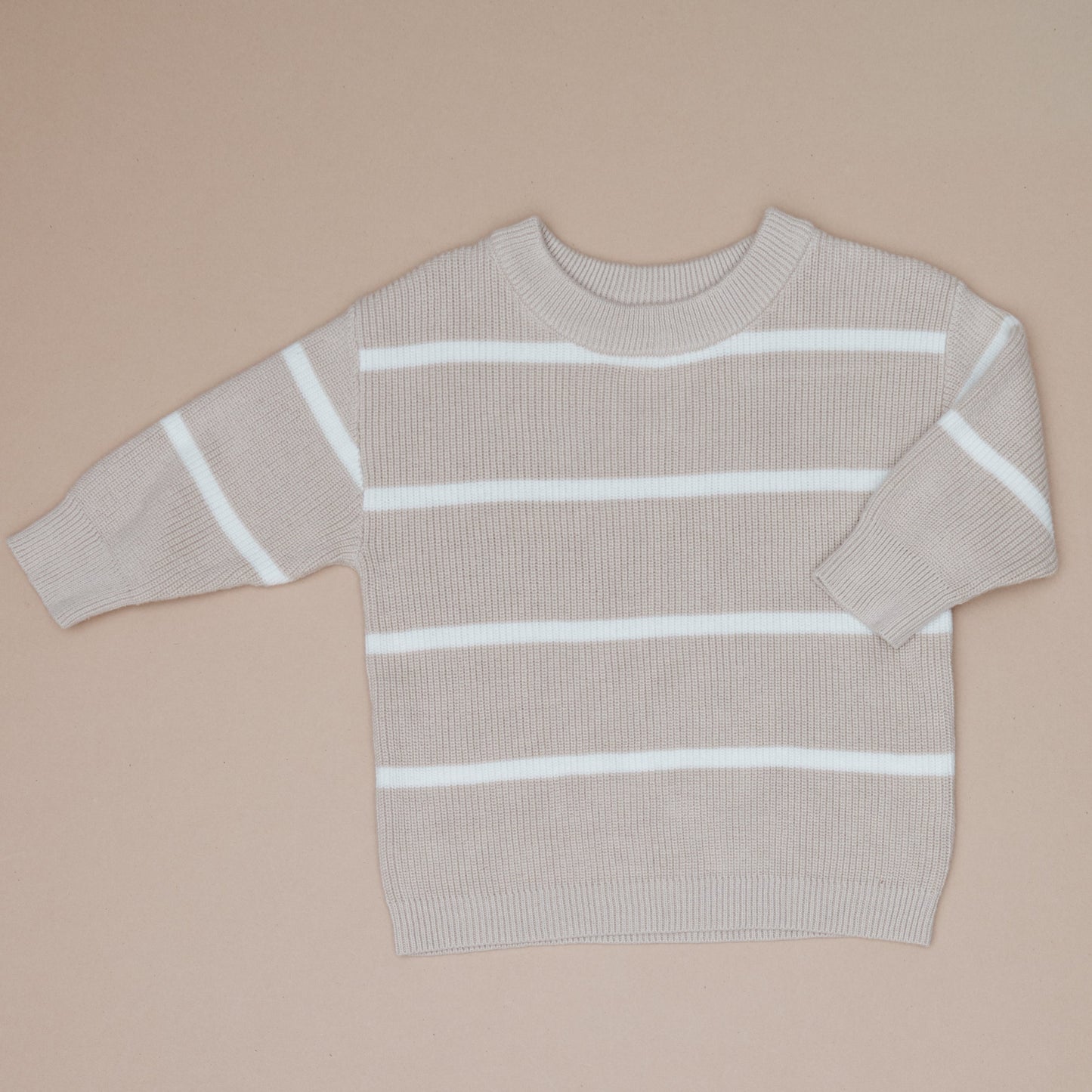 Oat Stripe Knit Sweater