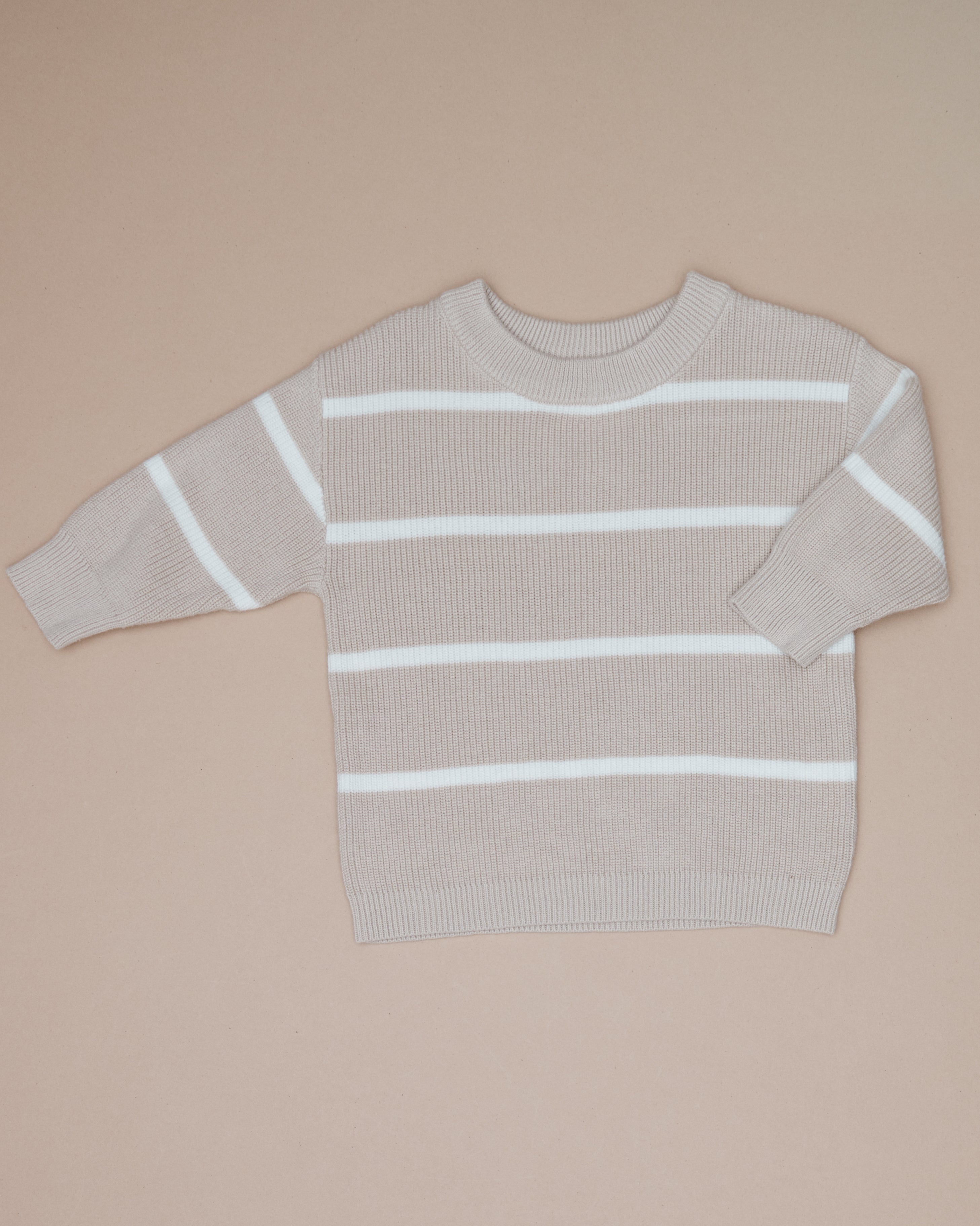 Oat Stripe Knit Sweater