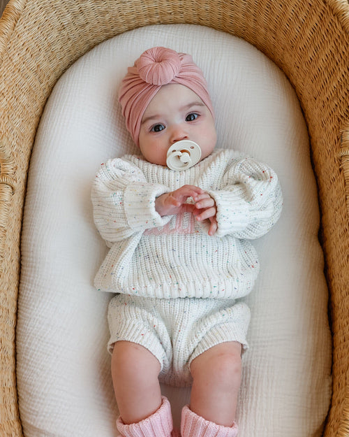 Chunky Knit Sweater - Speckled