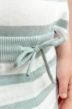 Summer Knit Shorts - Steel Stripe