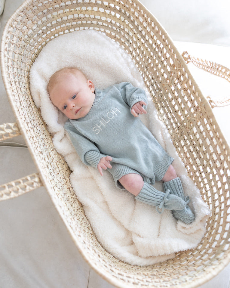 Knit Romper - Steel