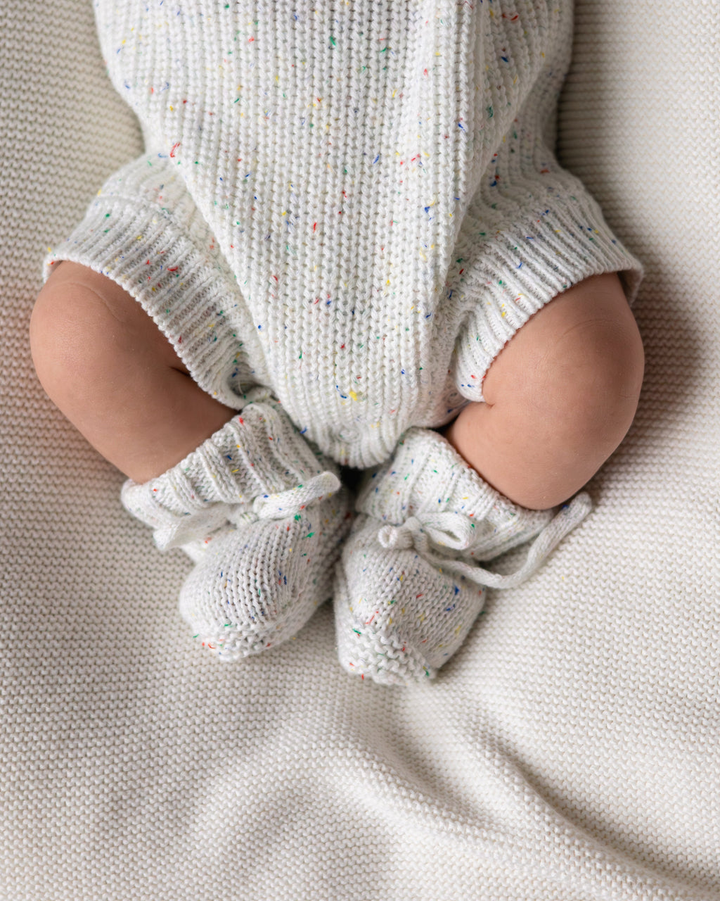 Knit Booties - Speckled