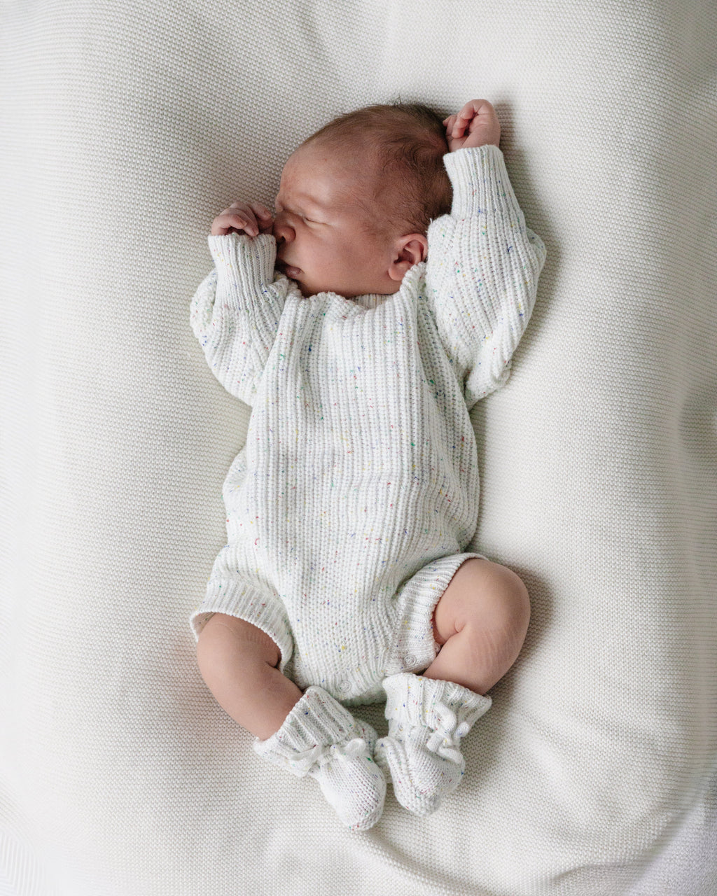 Chunky Knit Romper - Speckled