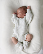 Chunky Knit Romper - Speckled