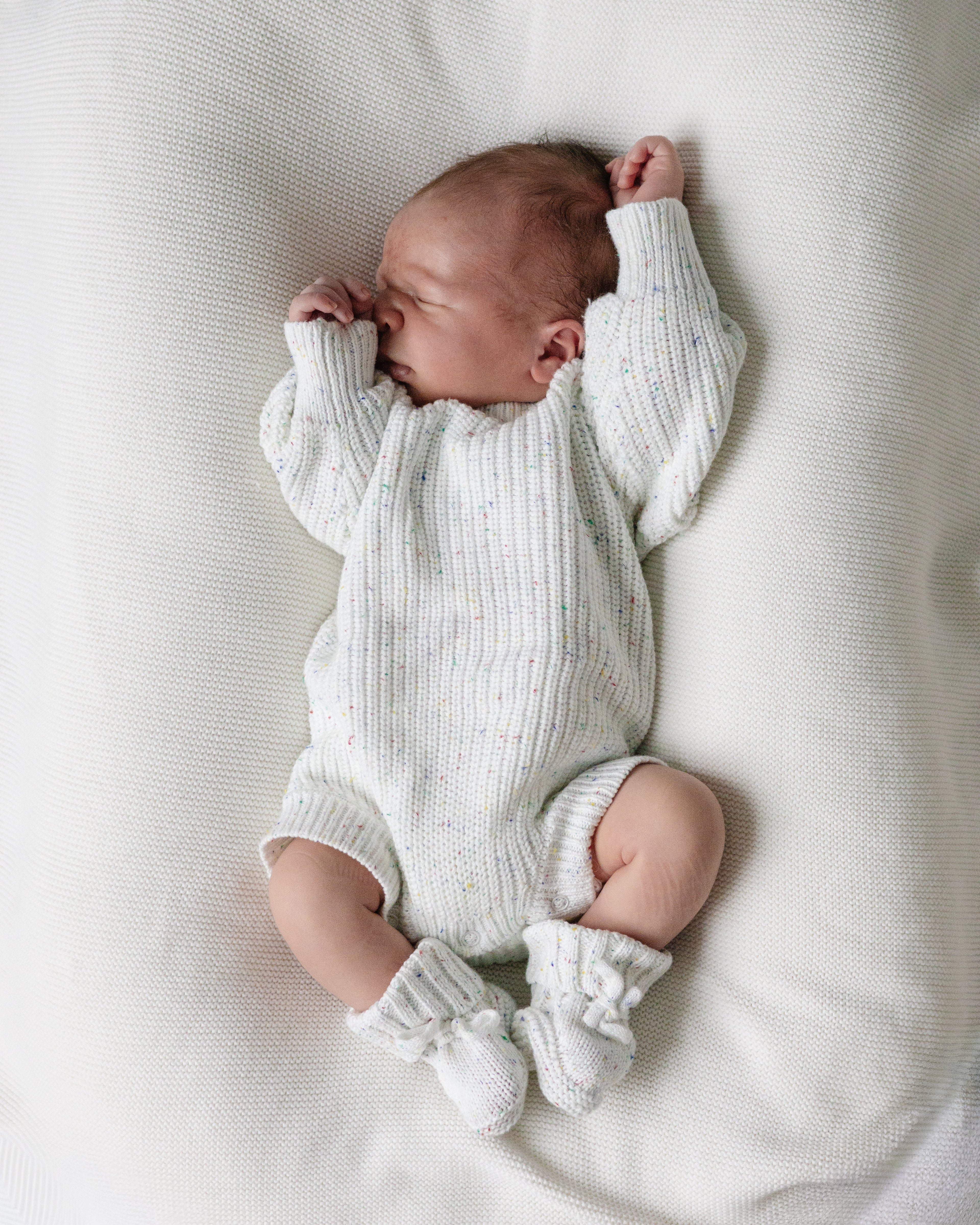 Chunky Knit Romper - Speckled