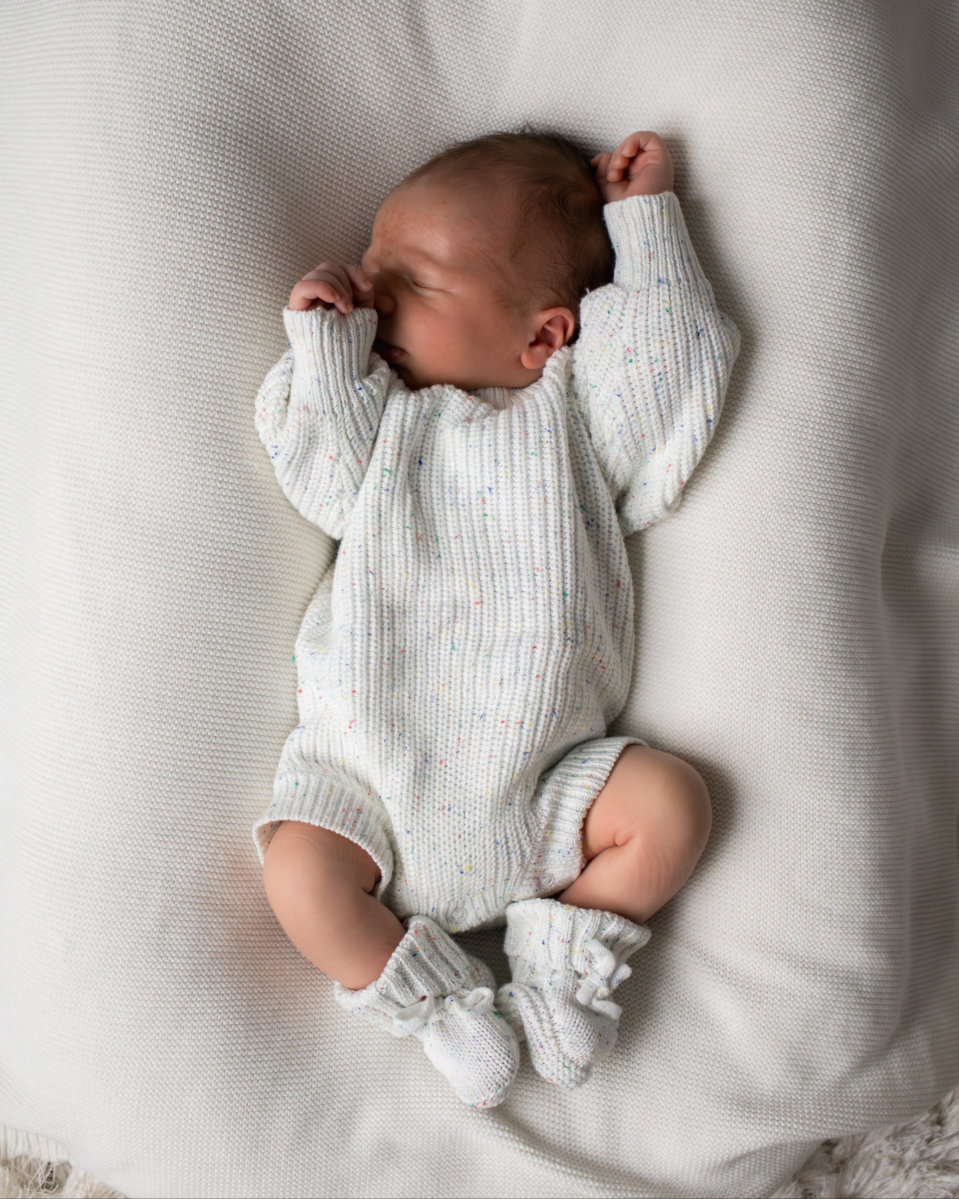 Chunky Knit Romper - Speckled