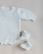 Chunky Knit Romper - Speckled