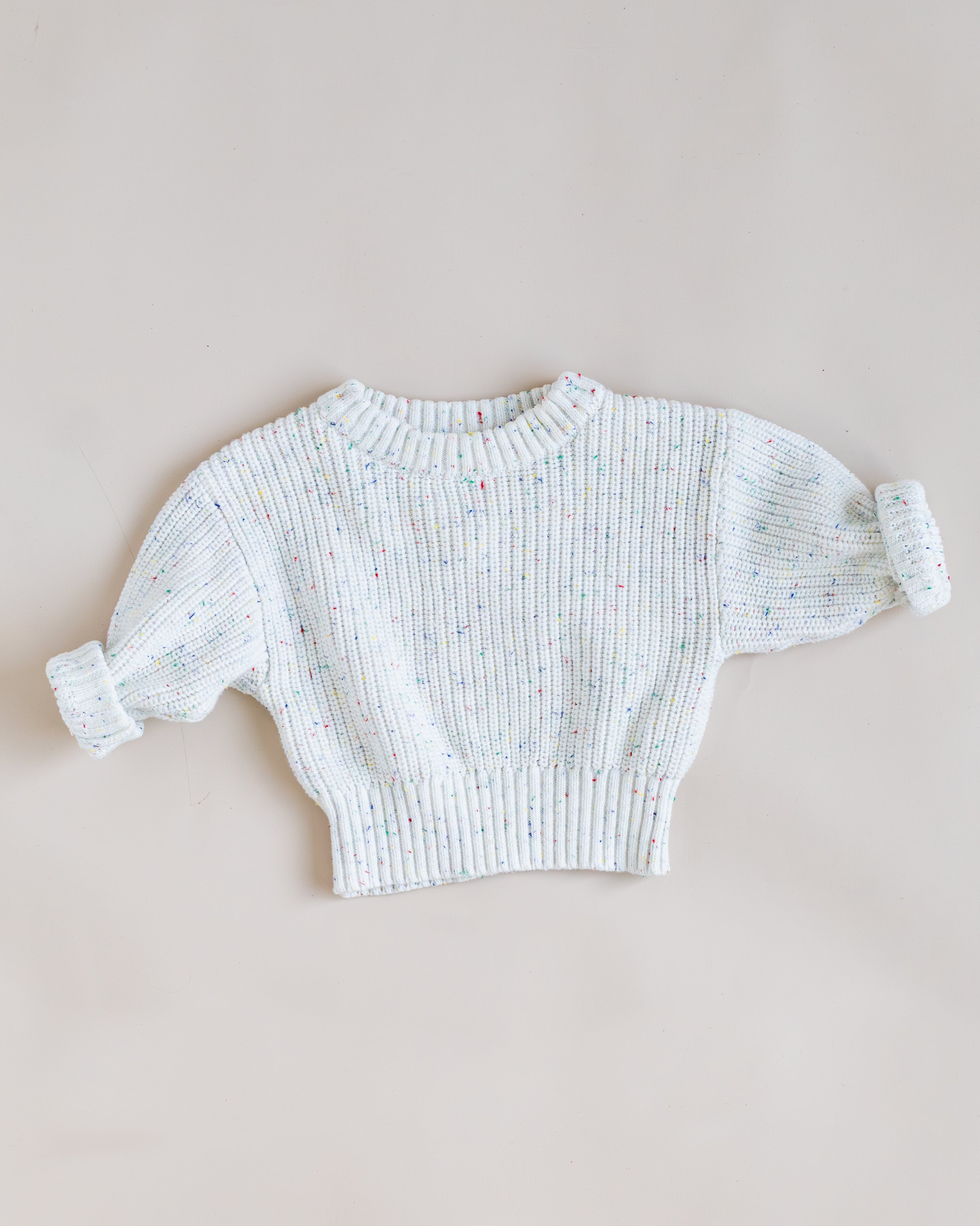 Chunky Knit Sweater - Speckled