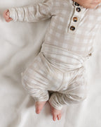 Bamboo 2 Piece Set - Sandstone Gingham