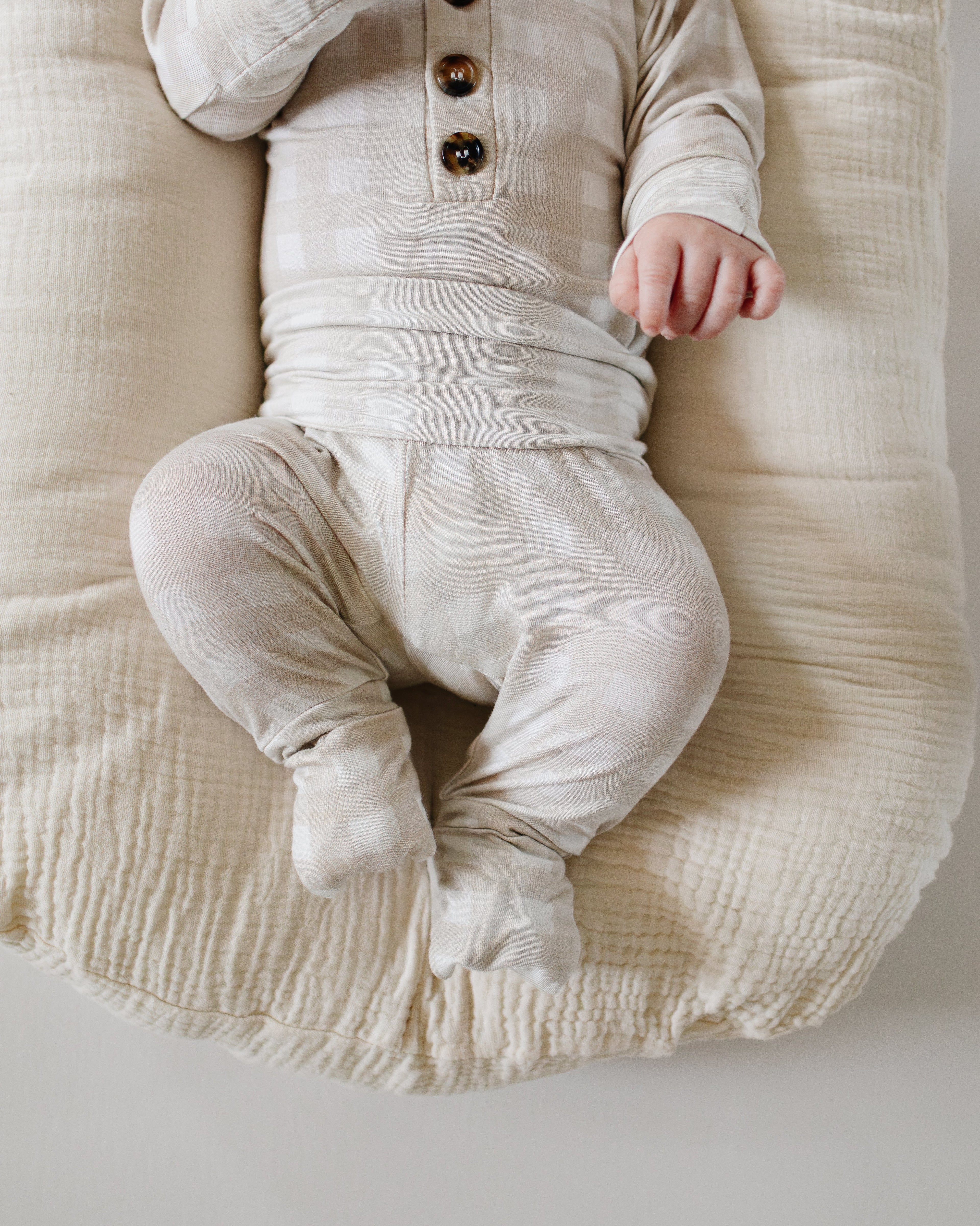 Bamboo 2 Piece Set - Sandstone Gingham