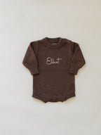 Elliot Knit Romper (pre-embroidered)