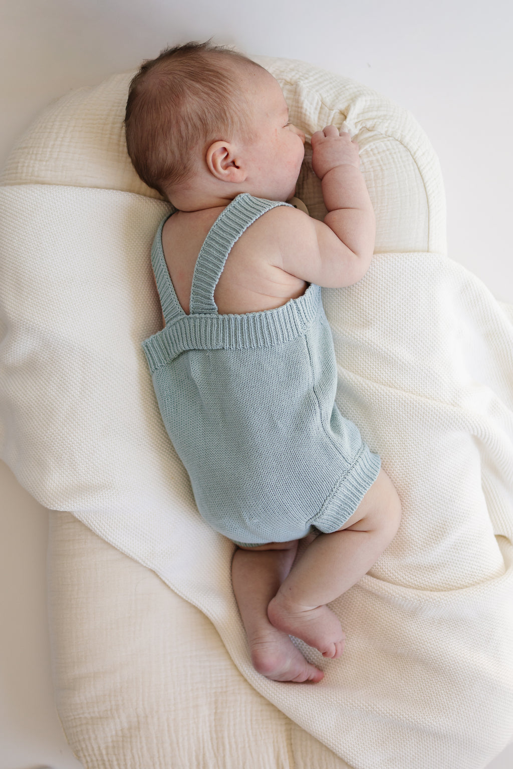 Summer Knit Romper - Steel