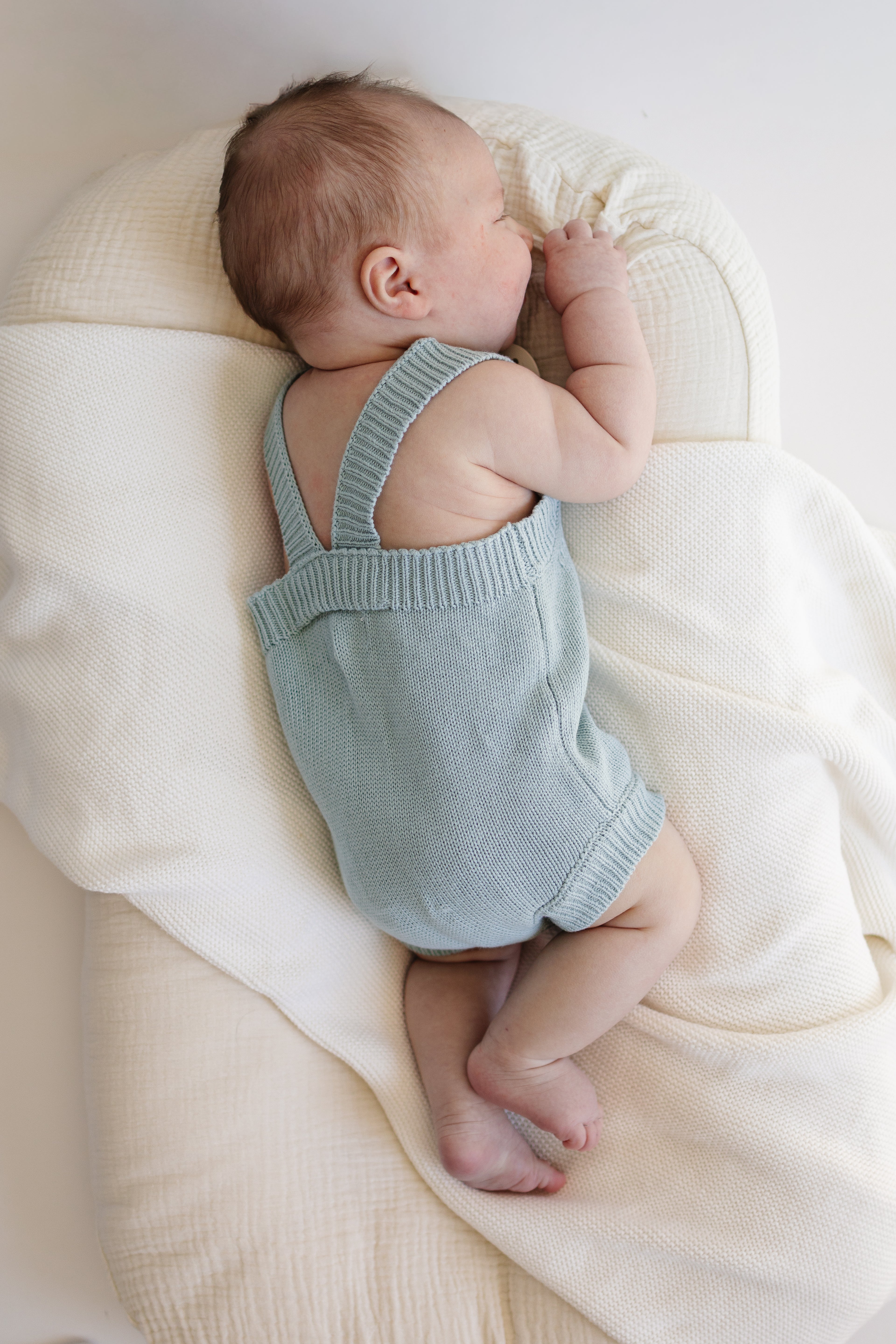 Summer Knit Romper - Steel