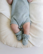 Knit Booties - Steel