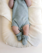 Summer Knit Romper - Steel