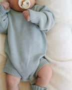 Knit Romper - Steel
